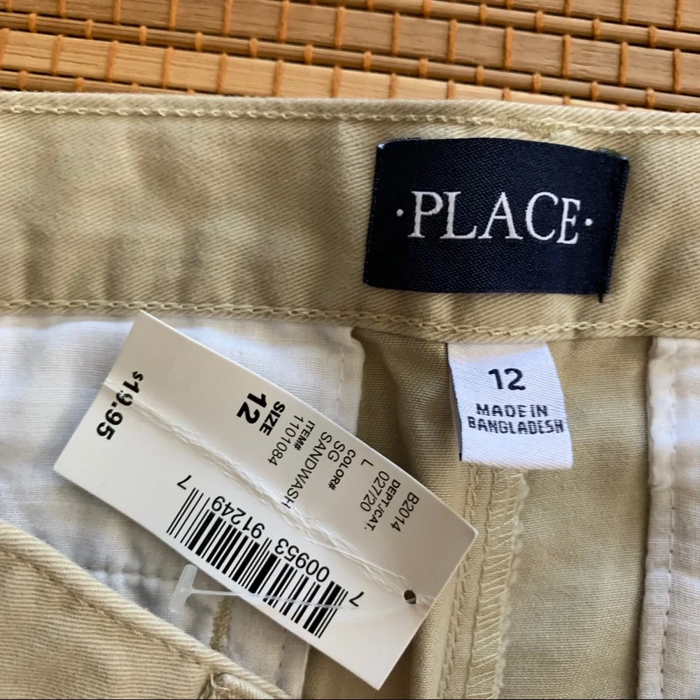 NWT Children’s place beige pants size 12
